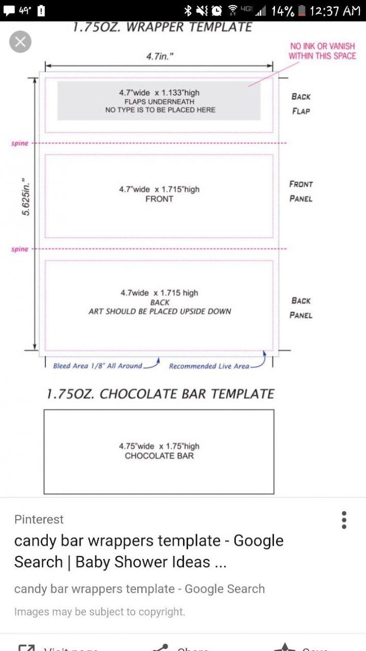 Candy Bar Wrapper Template Chocolate With Peanut Mock Up For With Regard To Free Blank Candy Bar Candy Bar Wrapper Template Candy Bar Wrappers Candy Bar Labels