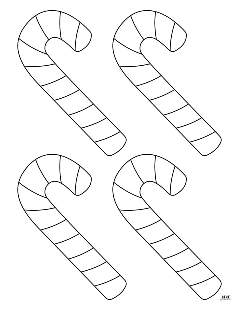 Free Printable Candy Cane Templates