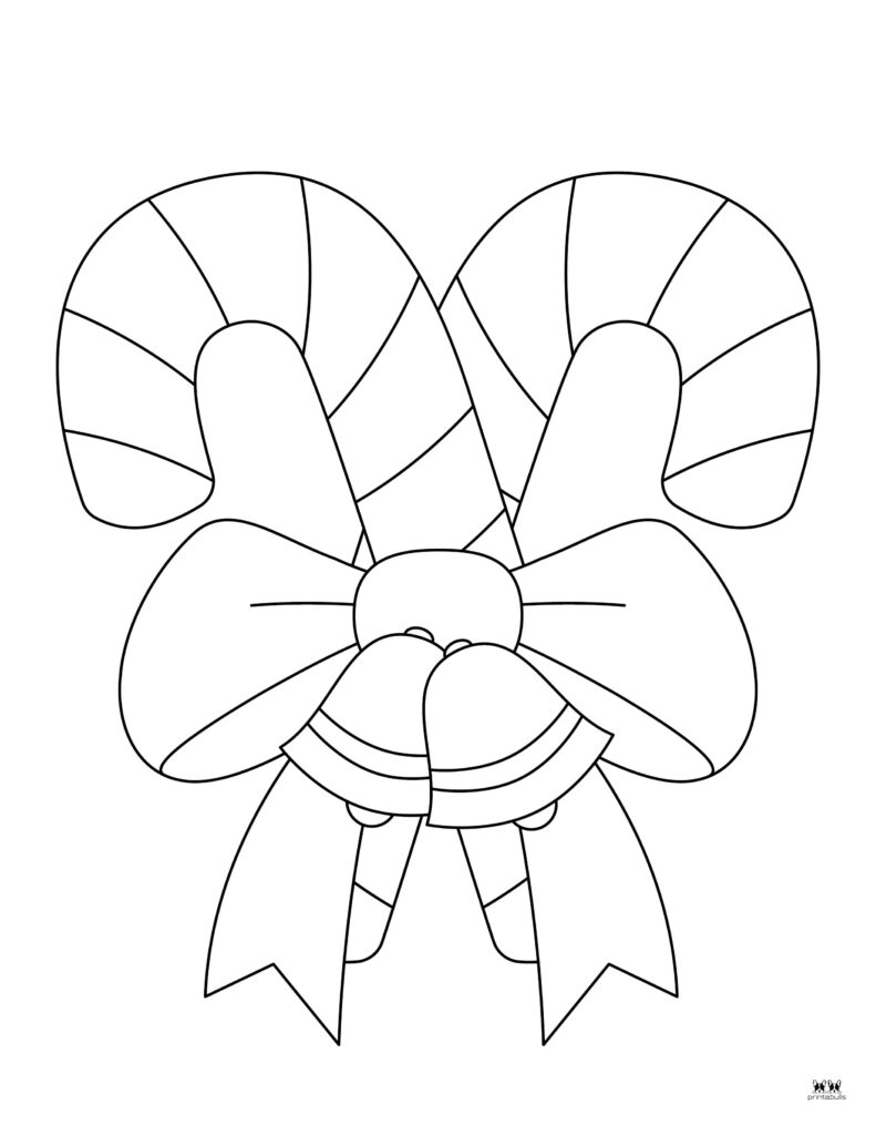 Candy Cane Coloring Pages Templates 35 Pages Printabulls