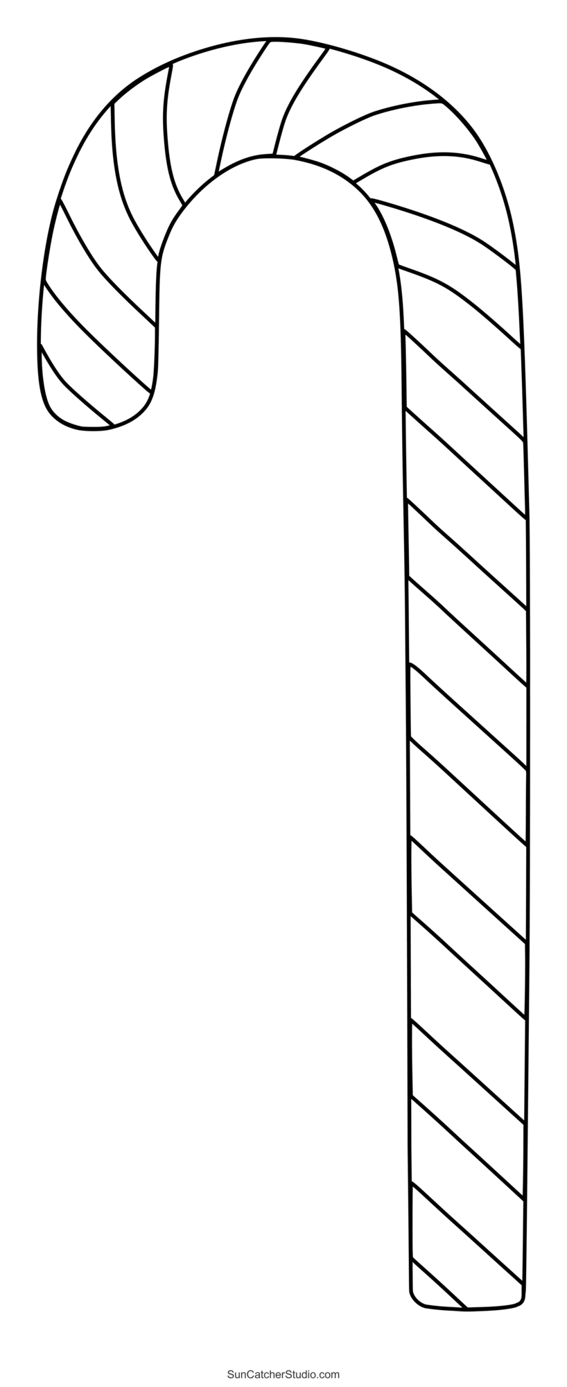 Free Printable Candy Cane Template