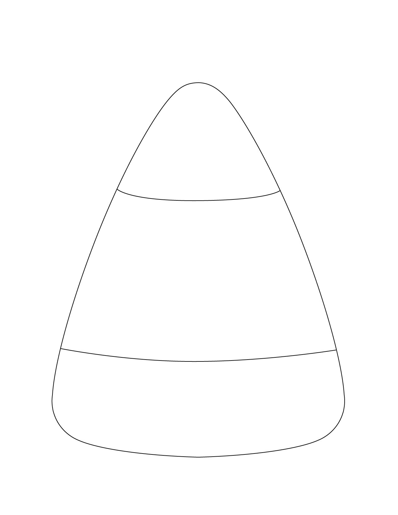 Candy Corn Cutouts Free Printable Templates