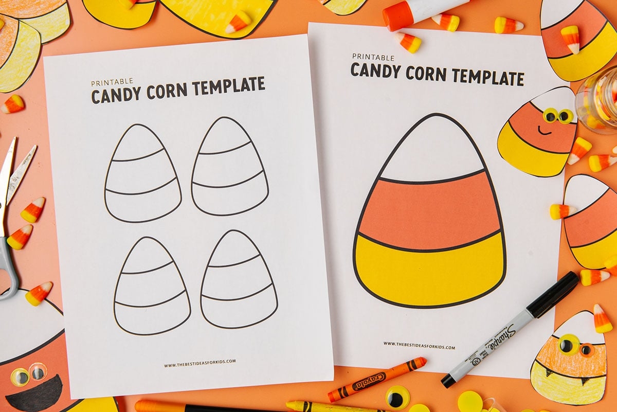 Candy Corn Template Free Printable