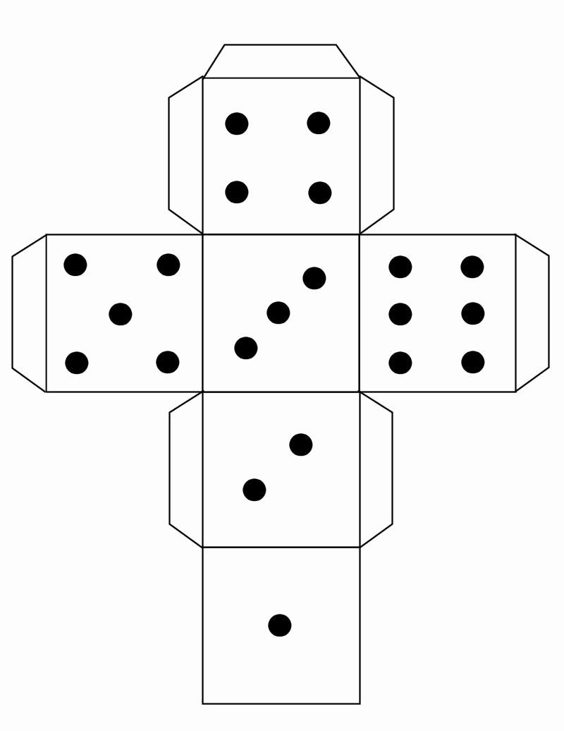 Dice Template Printable Free
