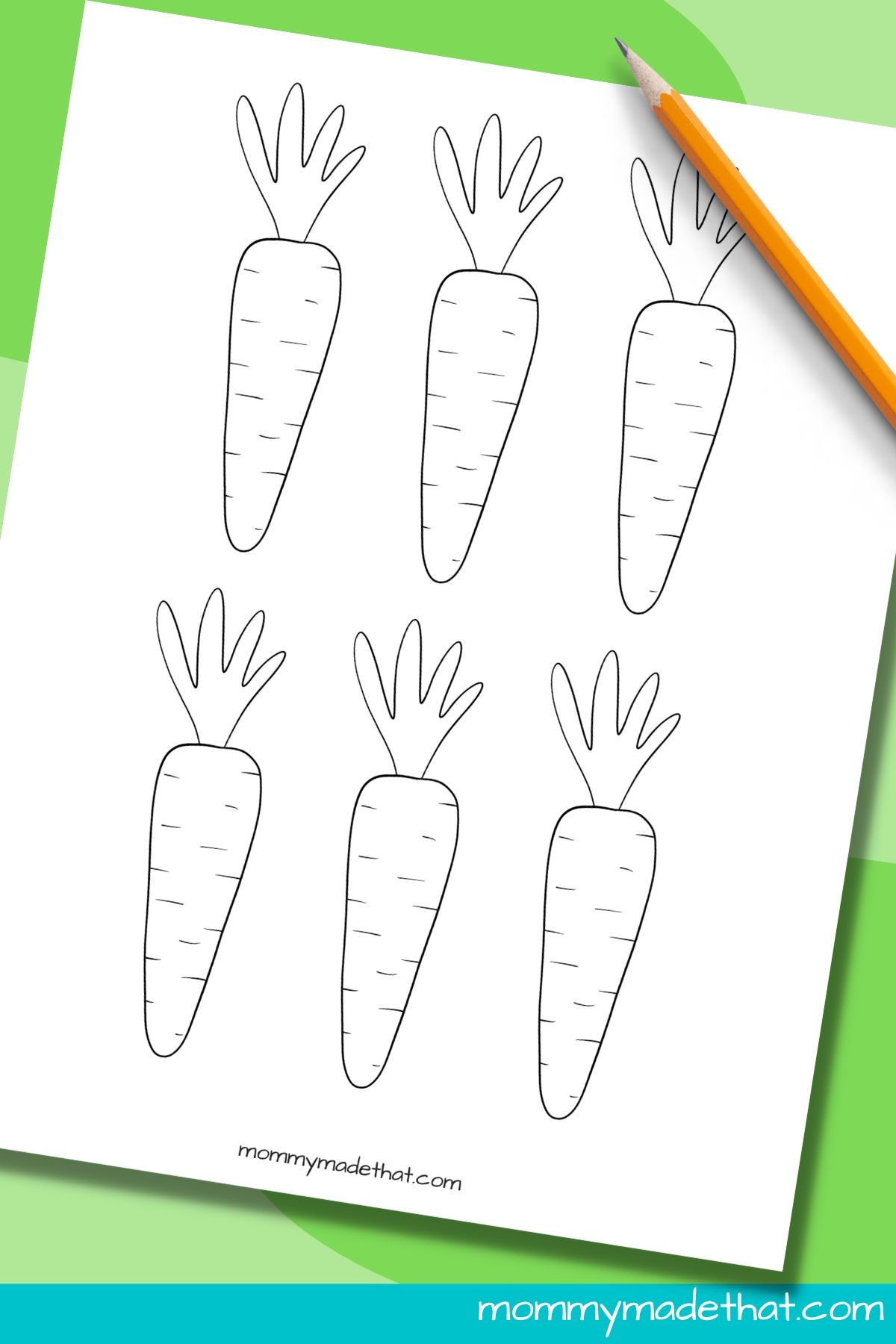 Cut Out Carrot Template Printable