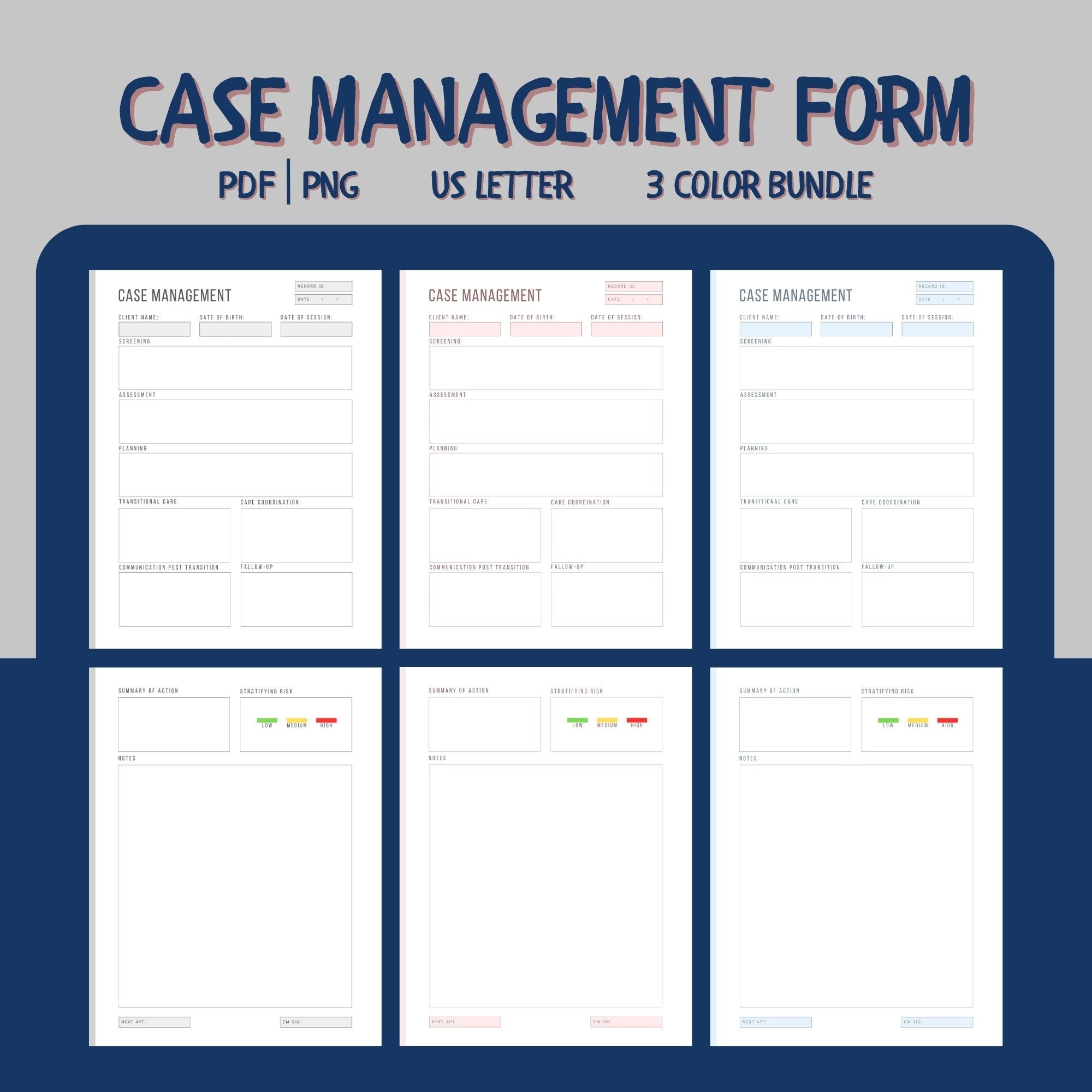 Printable Case Management Plan Template