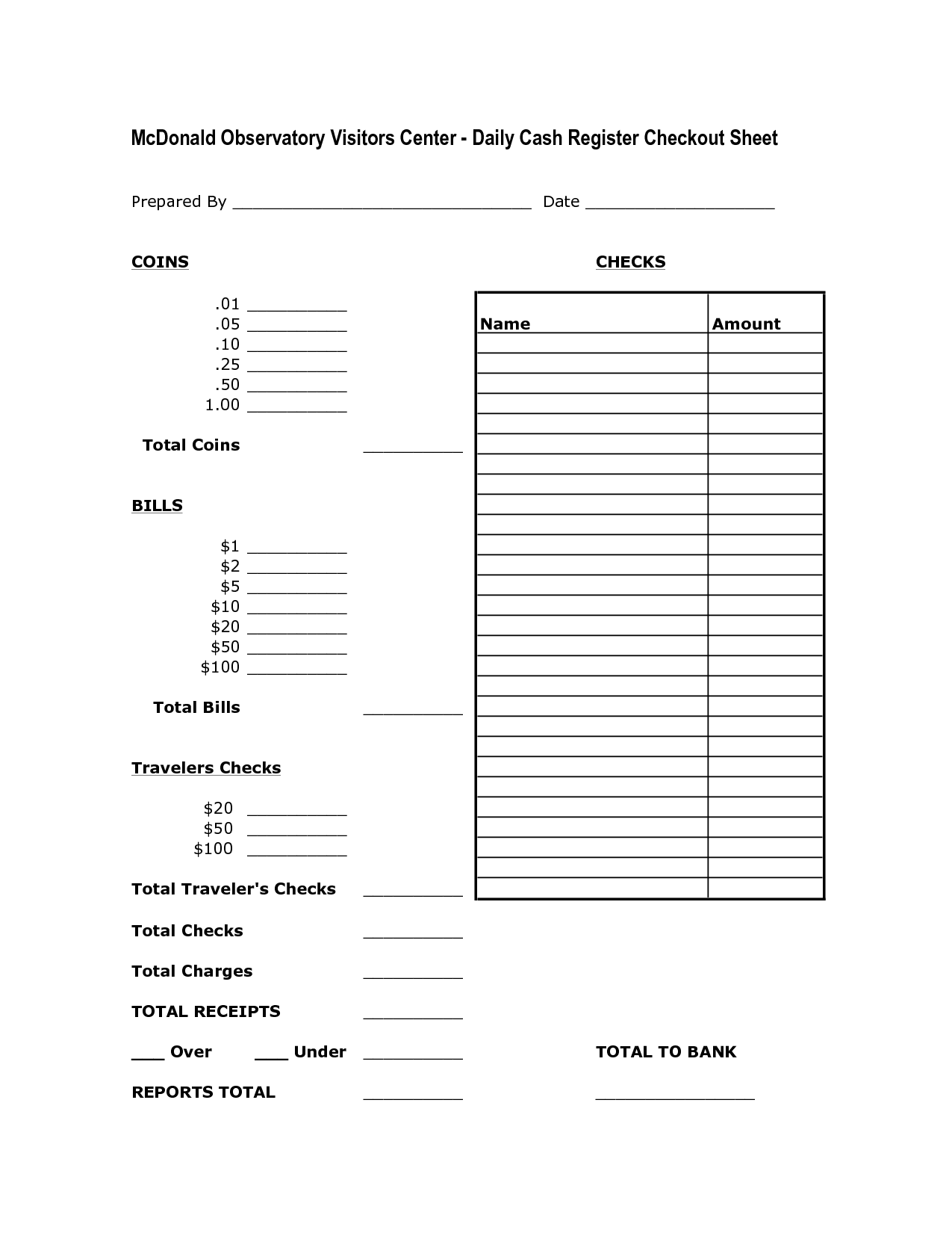 Cash Register Till Balance Shift Sheet In Outlate Google Balance Sheet Template Report Template Money Worksheets