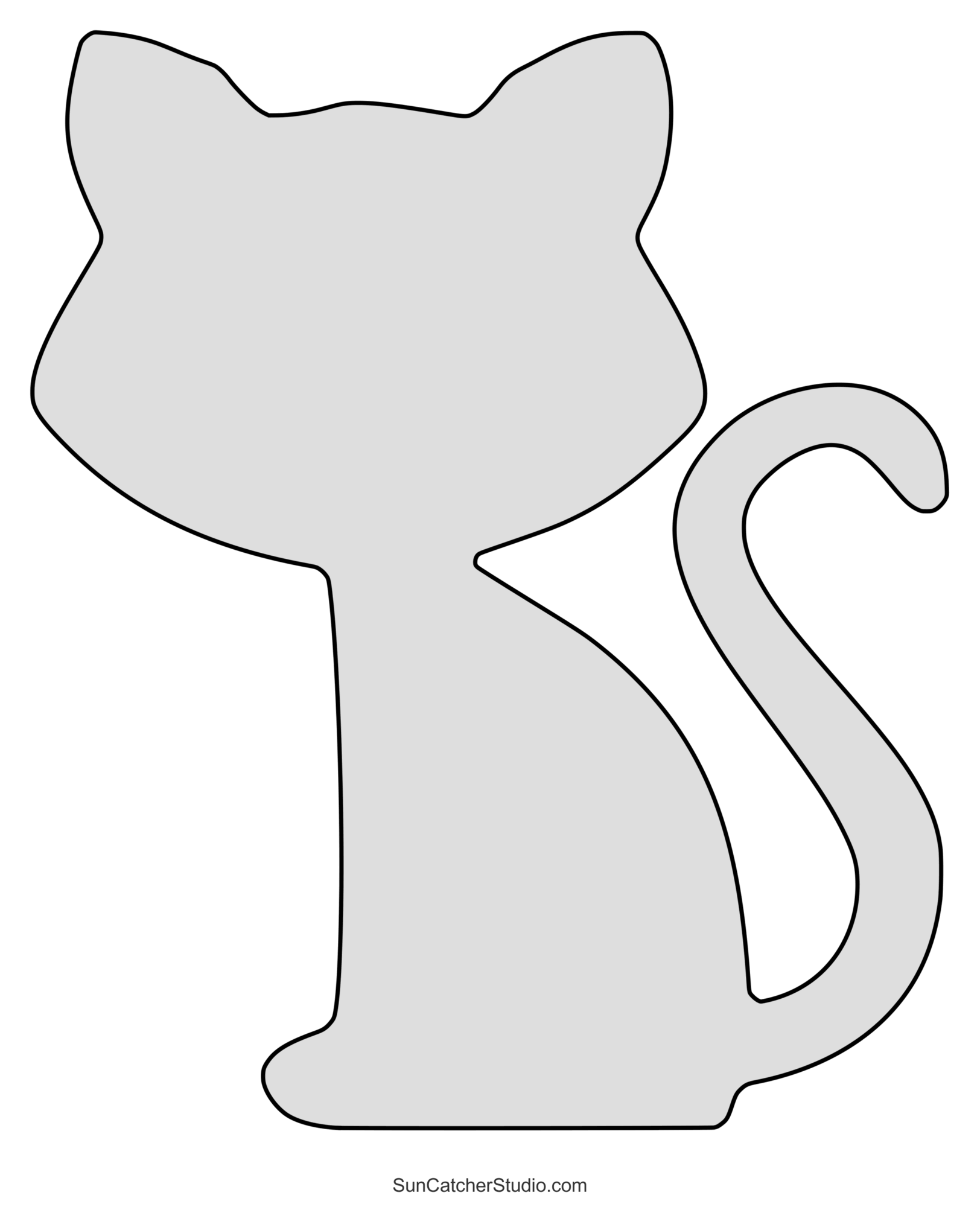 Cat Patterns Templates Stencils Clip Art And Silhouettes DIY Projects Patterns Monograms Designs Templates