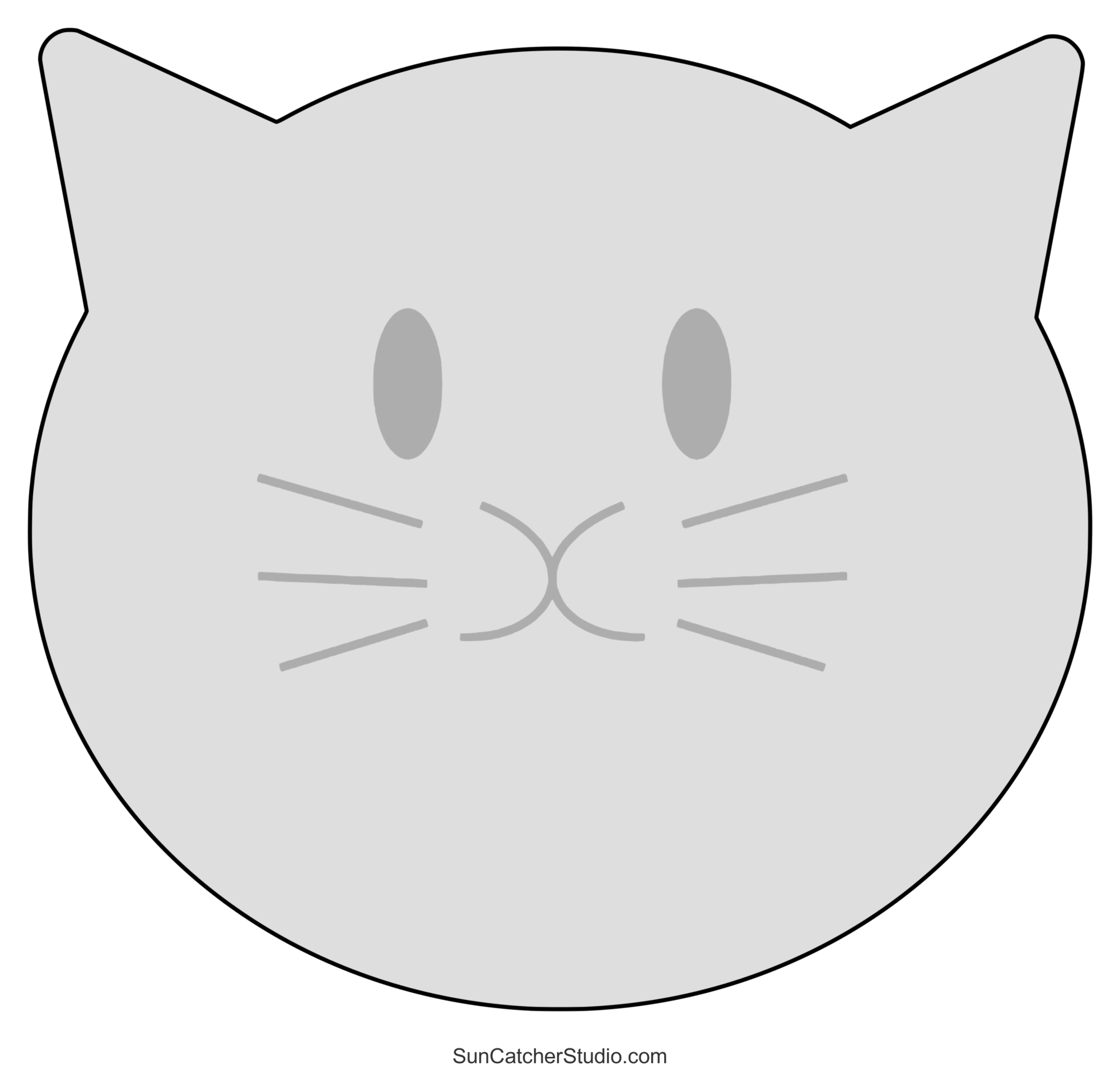Cat Face Template Printable