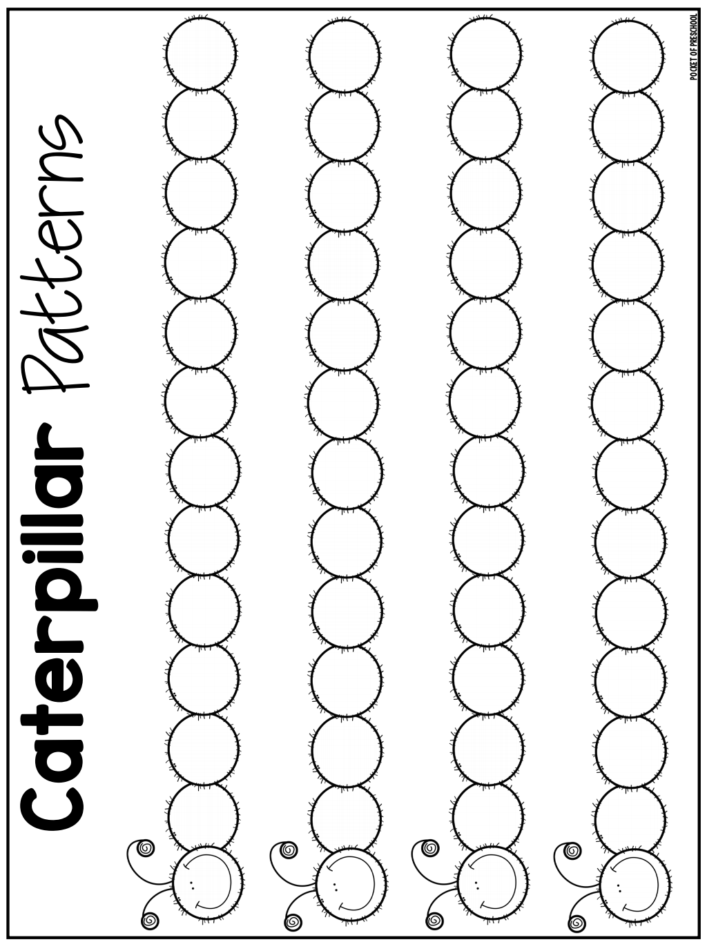 Caterpillar Template Free Printable