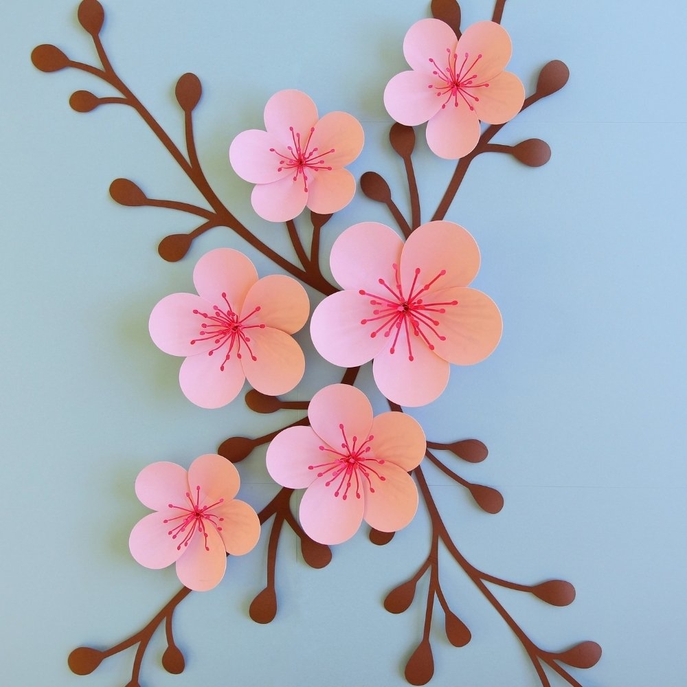 Cherry Blossom Paper Flower Templates FancyBloom