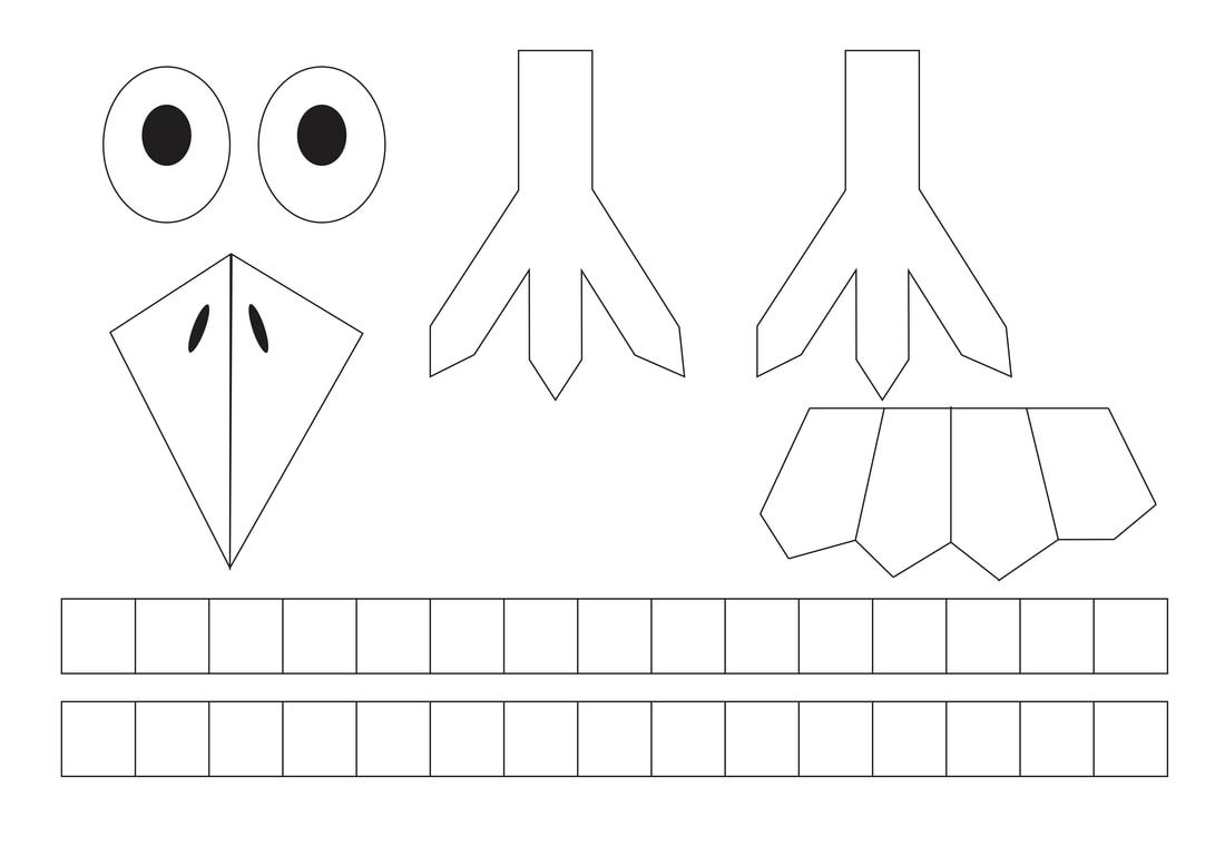 Printable Bird Feet Template