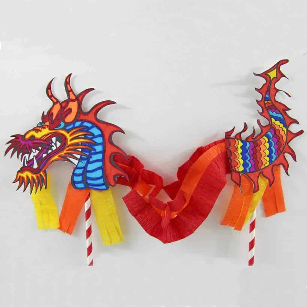 Printable Dragon Head And Tail Template