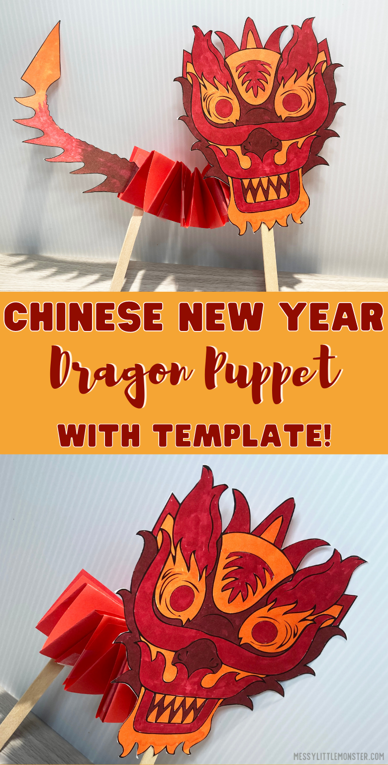 Dragon Puppet Template Printable