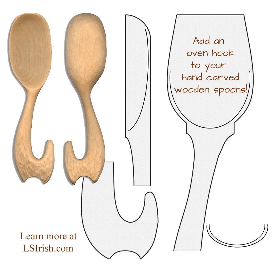 Chip Carving Wooden Spoons Free Pattern LSIrish