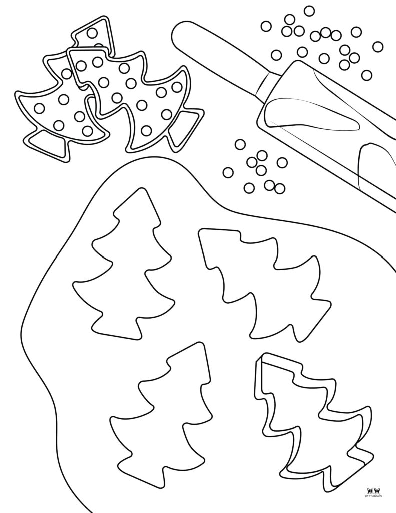 Christmas Cookies Coloring Pages 25 FREE Pages Printabulls