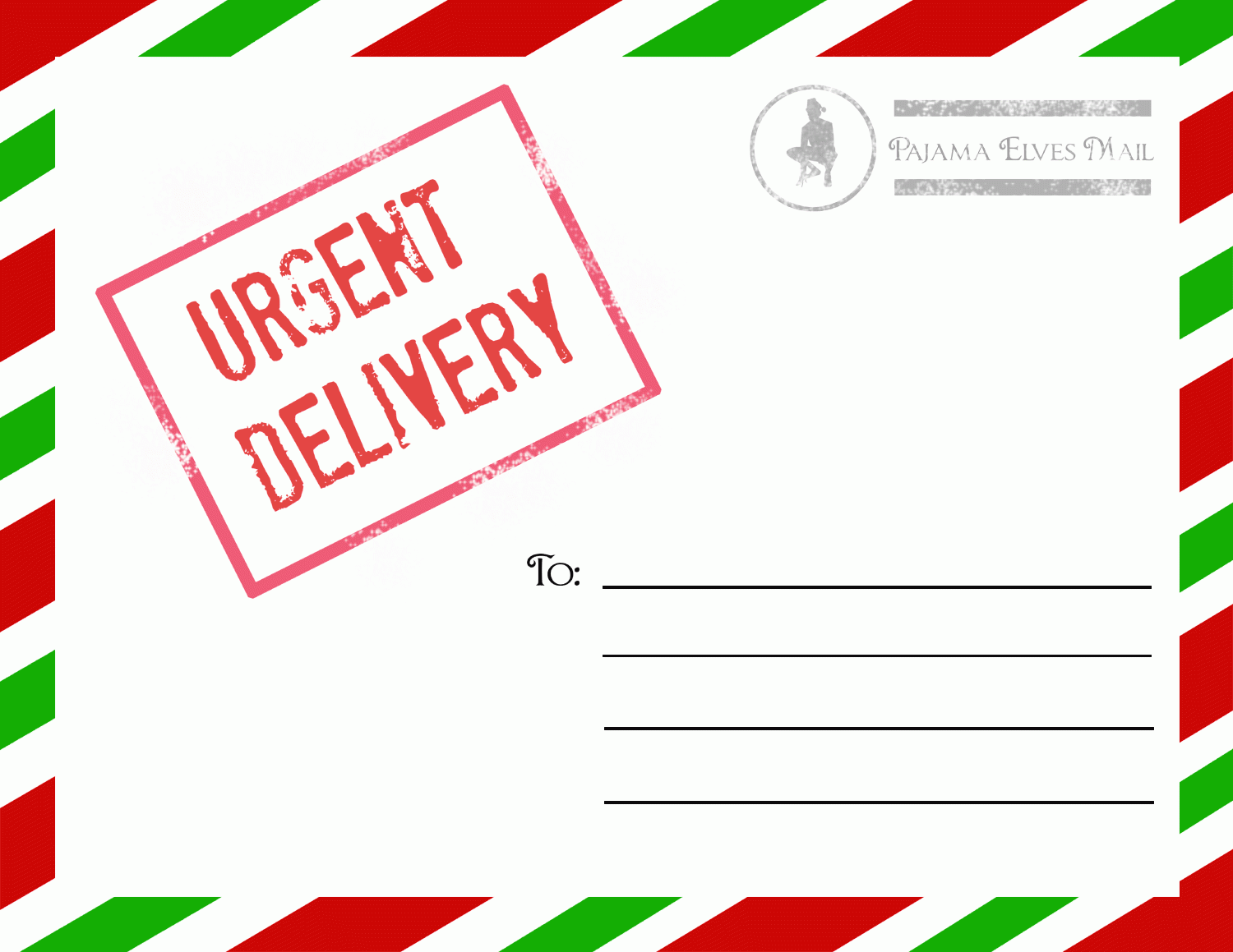 Christmas Eve Box Label Free PDF Download
