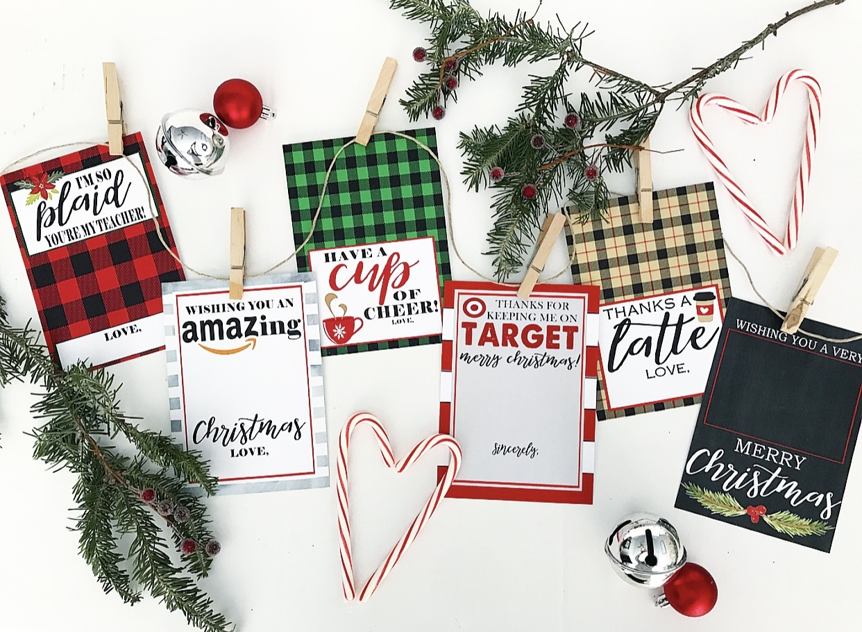 Christmas Gift Card Holder Free Printables Crisp Collective