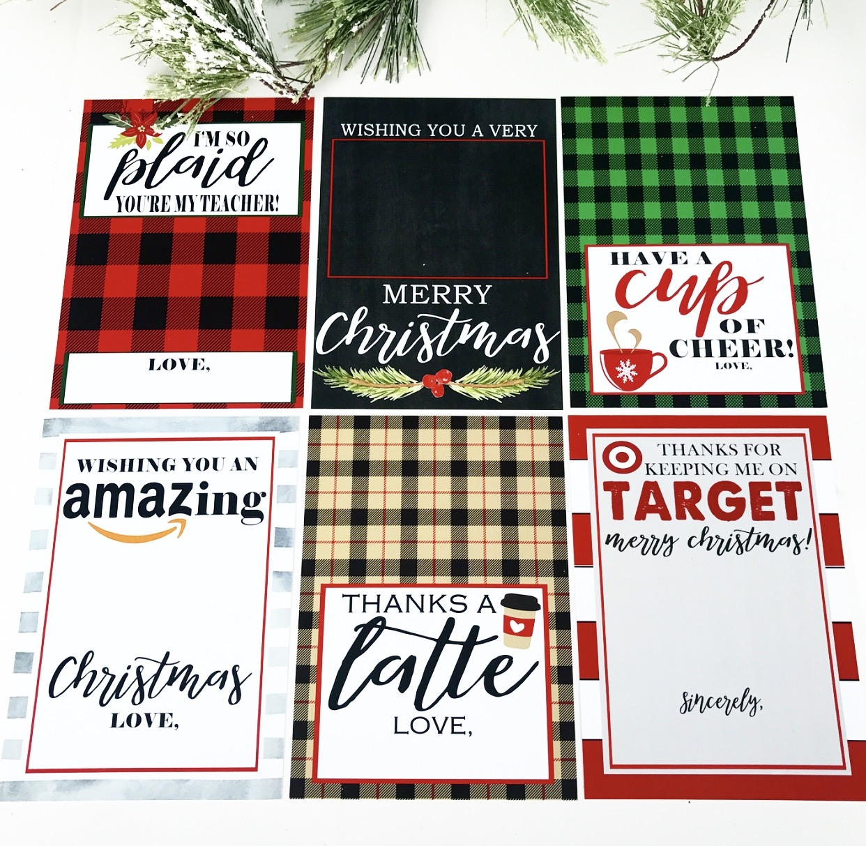 Christmas Gift Card Holder Free Printables Crisp Collective