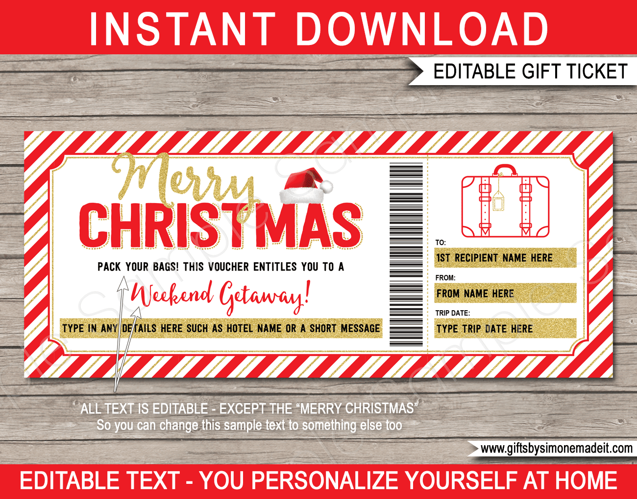 Printable Hotel Gift Certificate Template