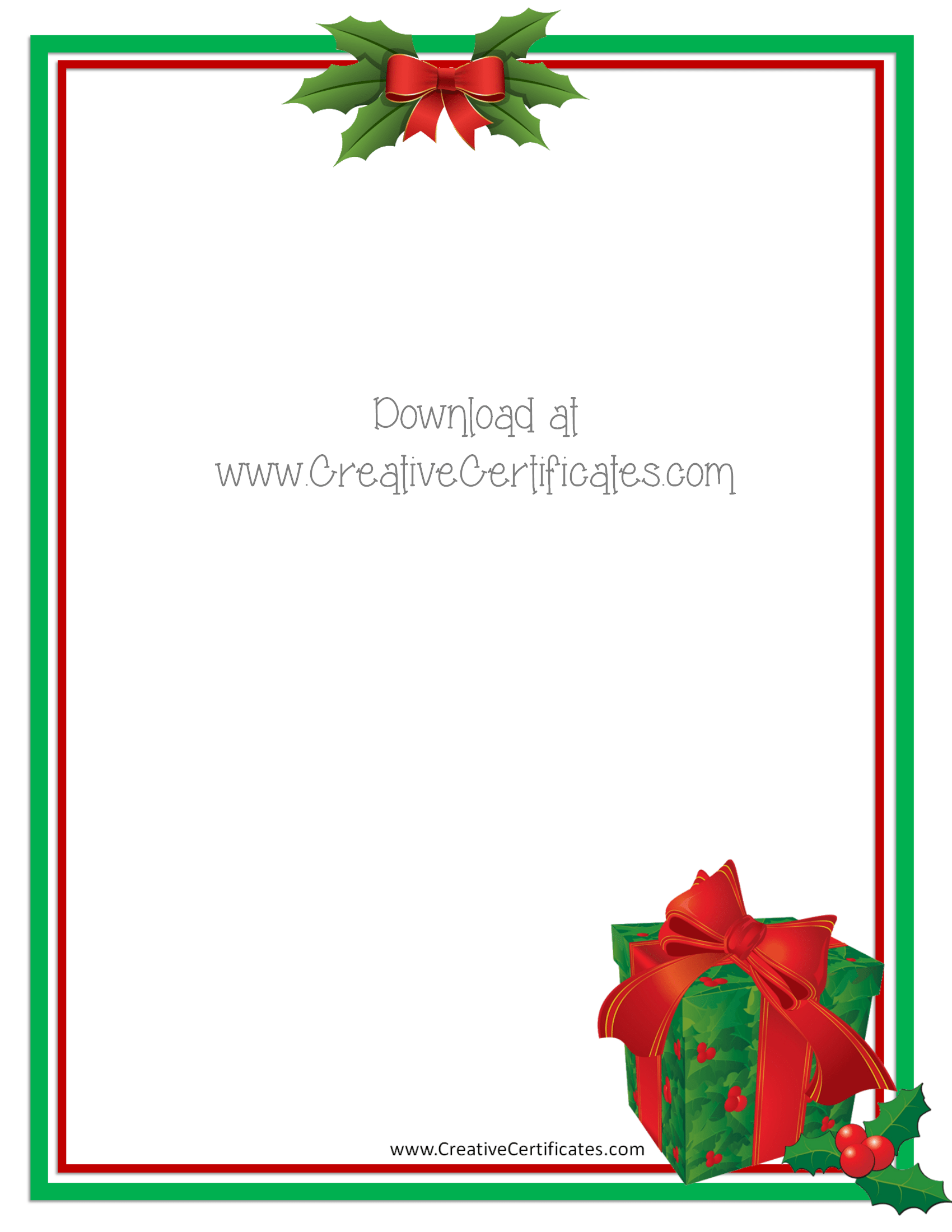 Christmas Letter Template Christmas Templates Free Christmas Border
