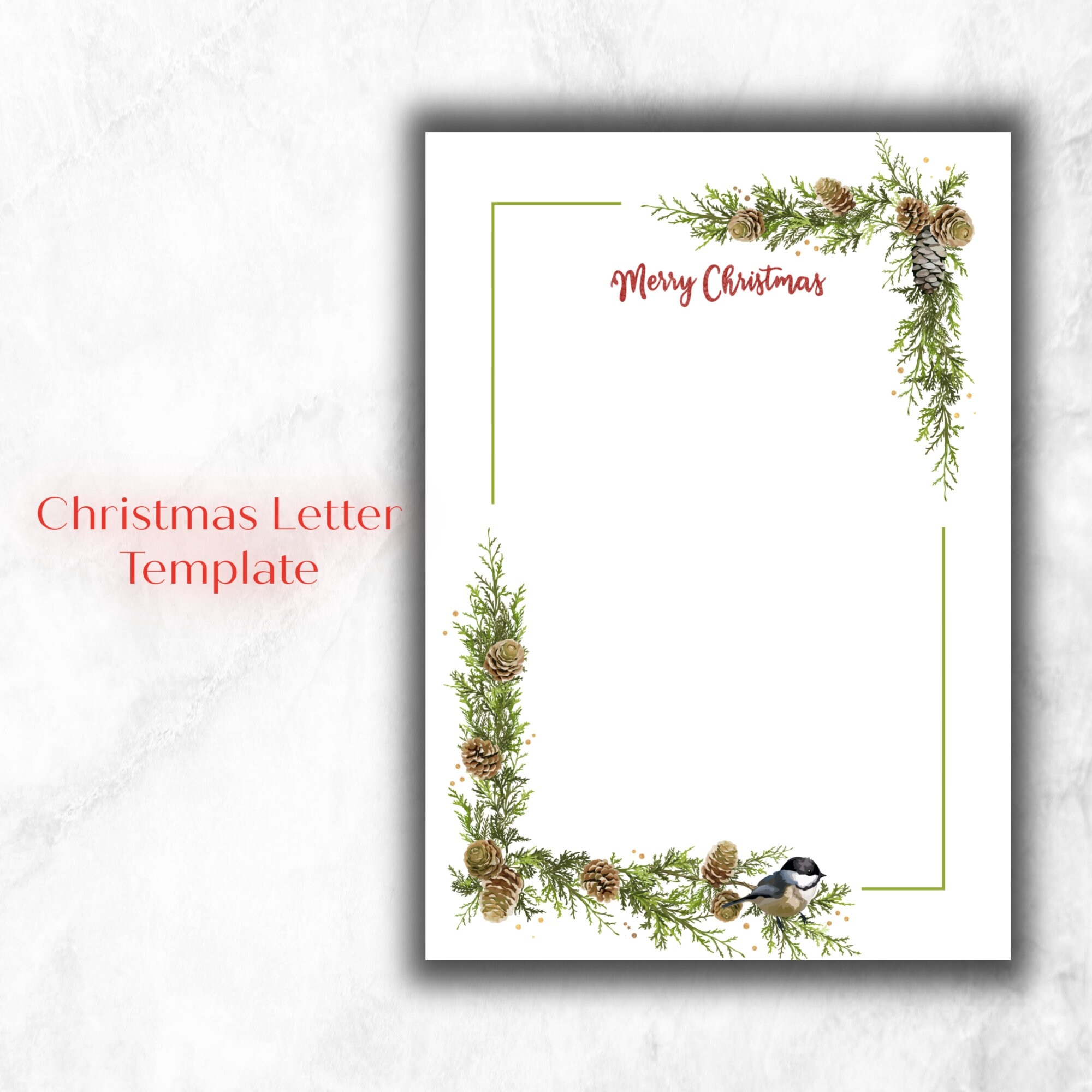 Printable Christmas Letterhead Templates