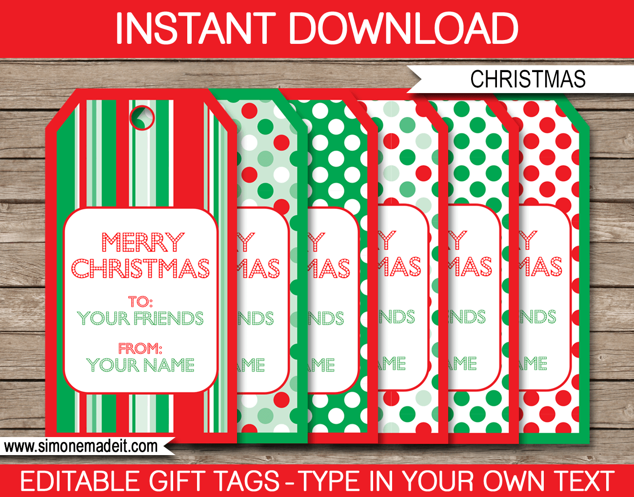 Printable Blank Gift Tags Templates