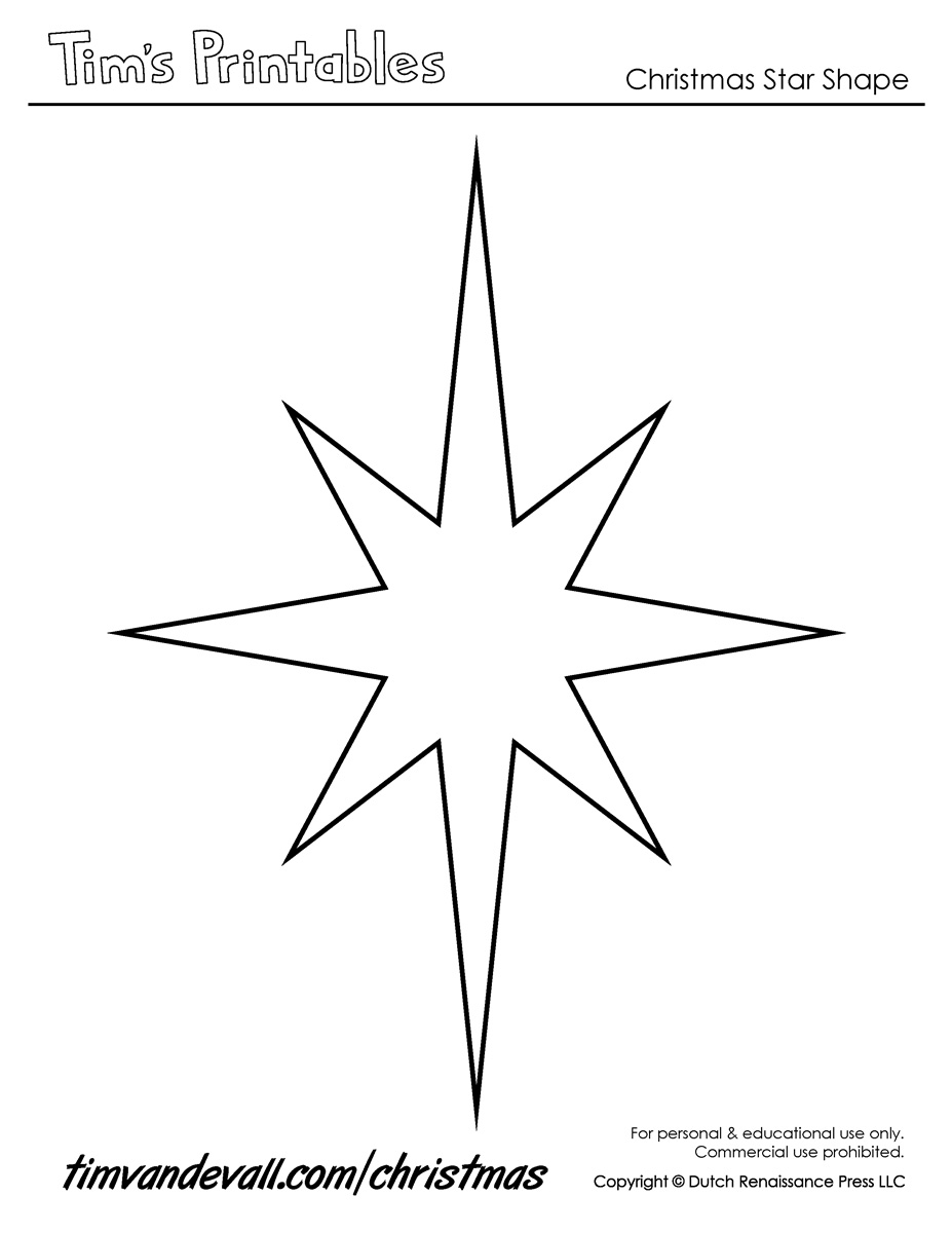 Bethlehem Star Template Printable