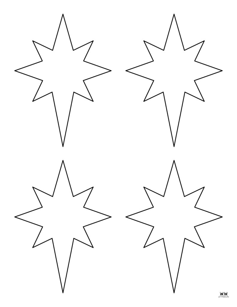 Free Printable Christmas Star Template