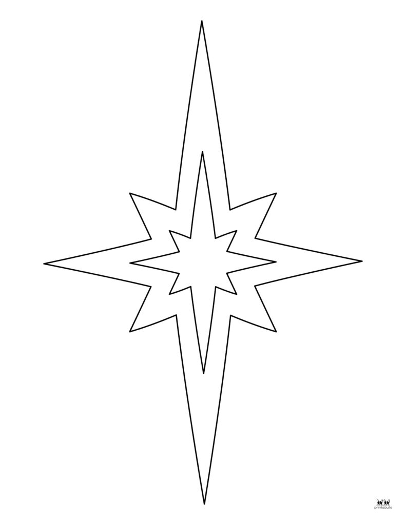 Free Printable Christmas Star Templates