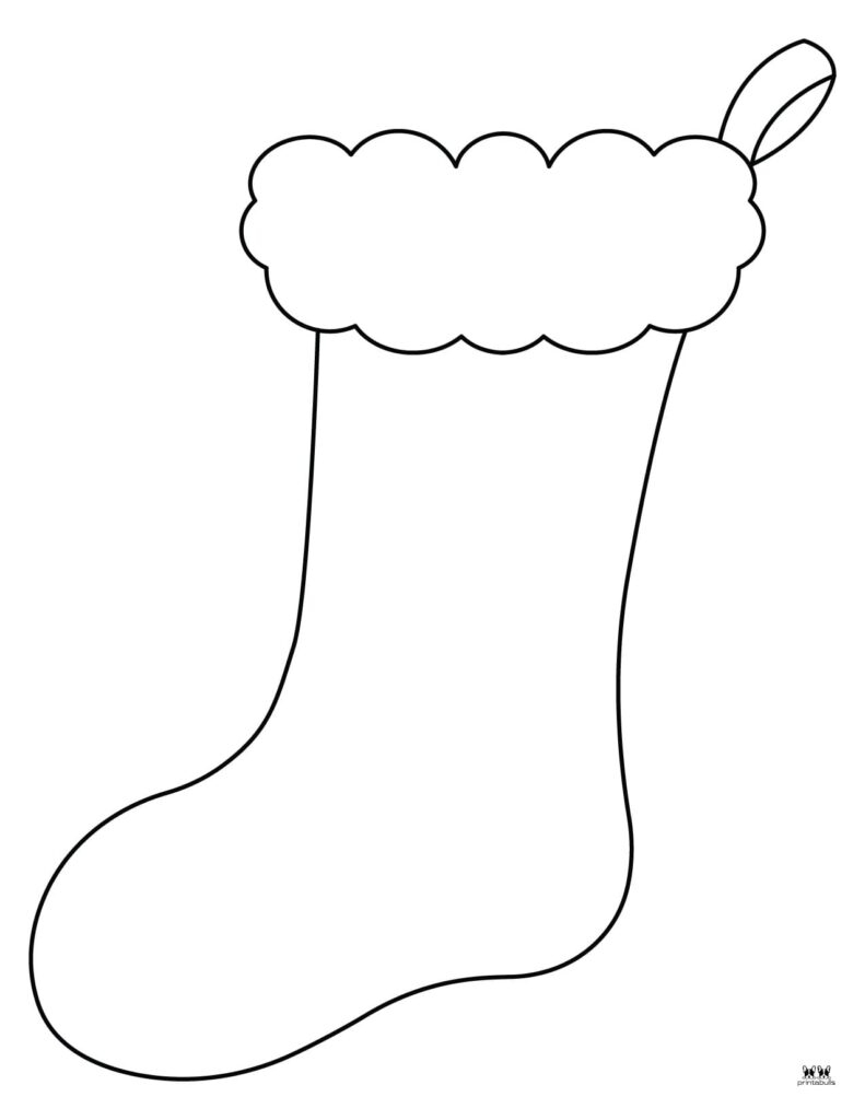 Printable Xmas Stocking Template