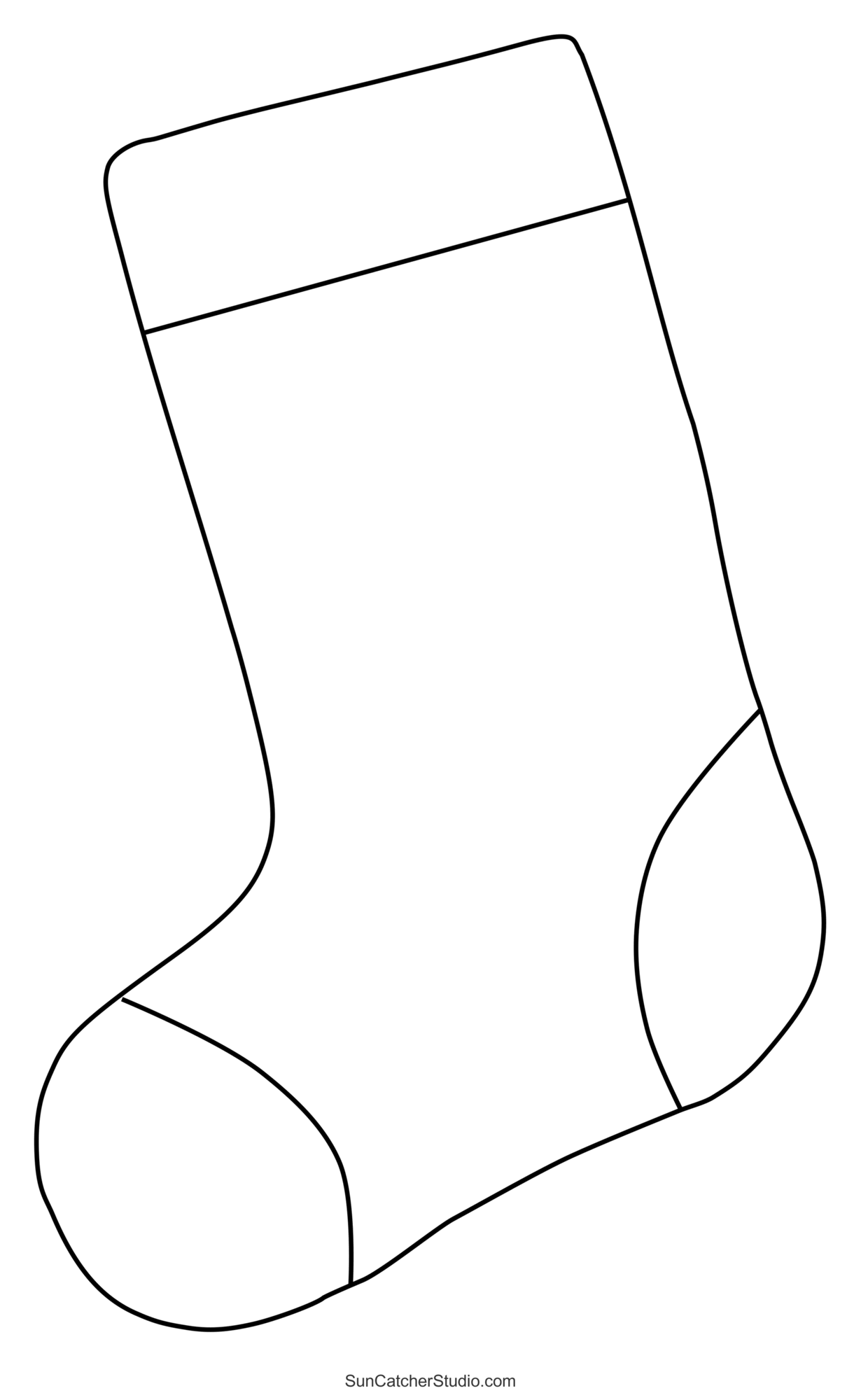 Stocking Template Printable Free