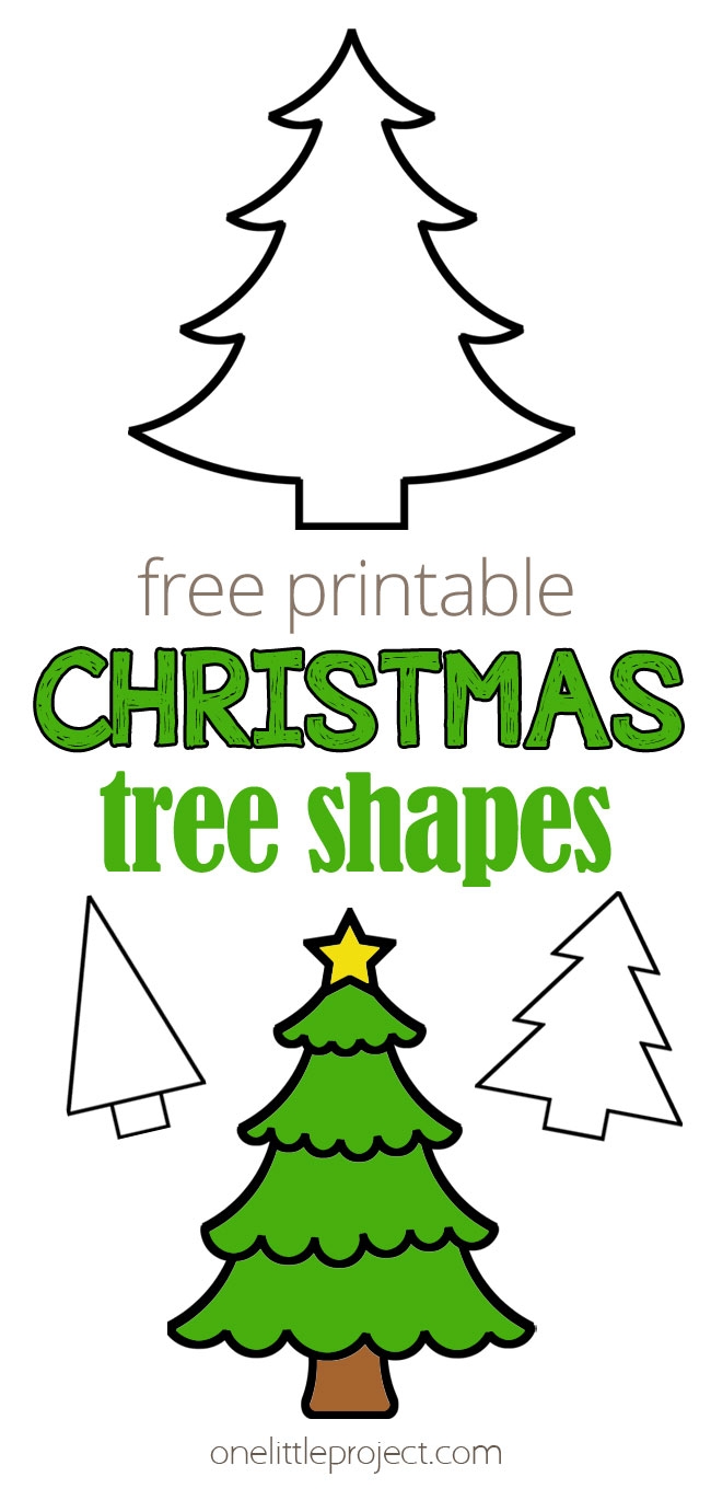 Printable Evergreen Tree Template