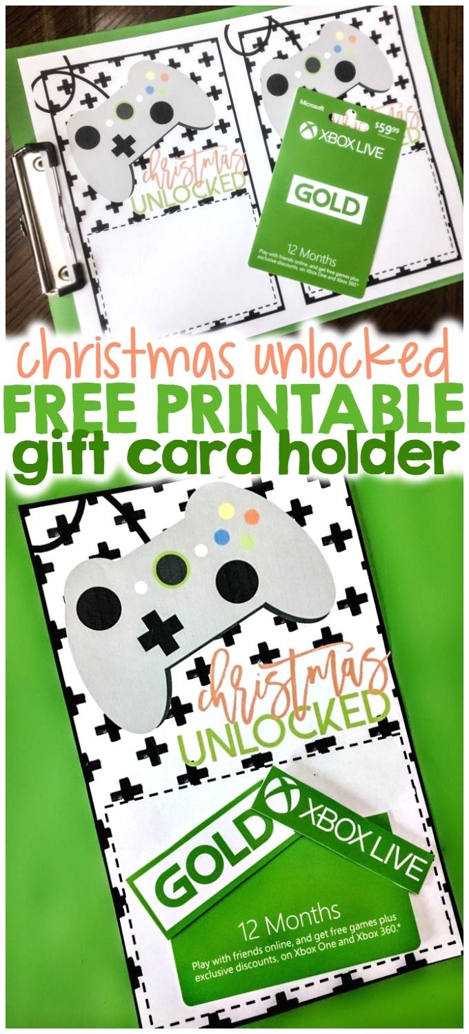 Printable Xbox Gift Card Template