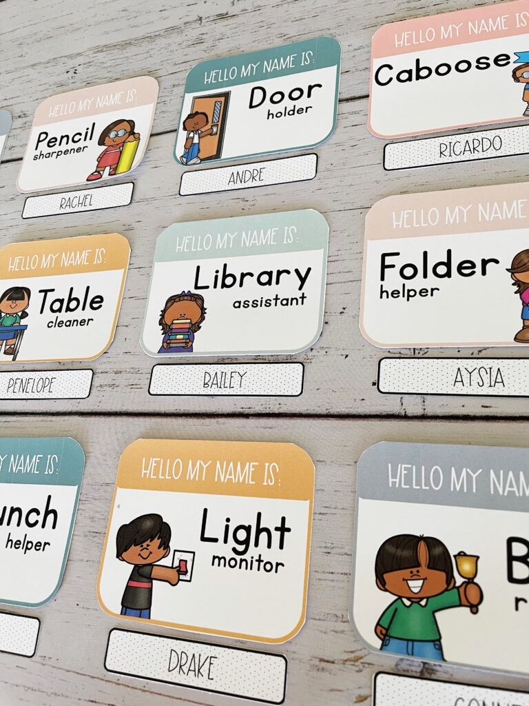 Printable Classroom Jobs Template Editable Free