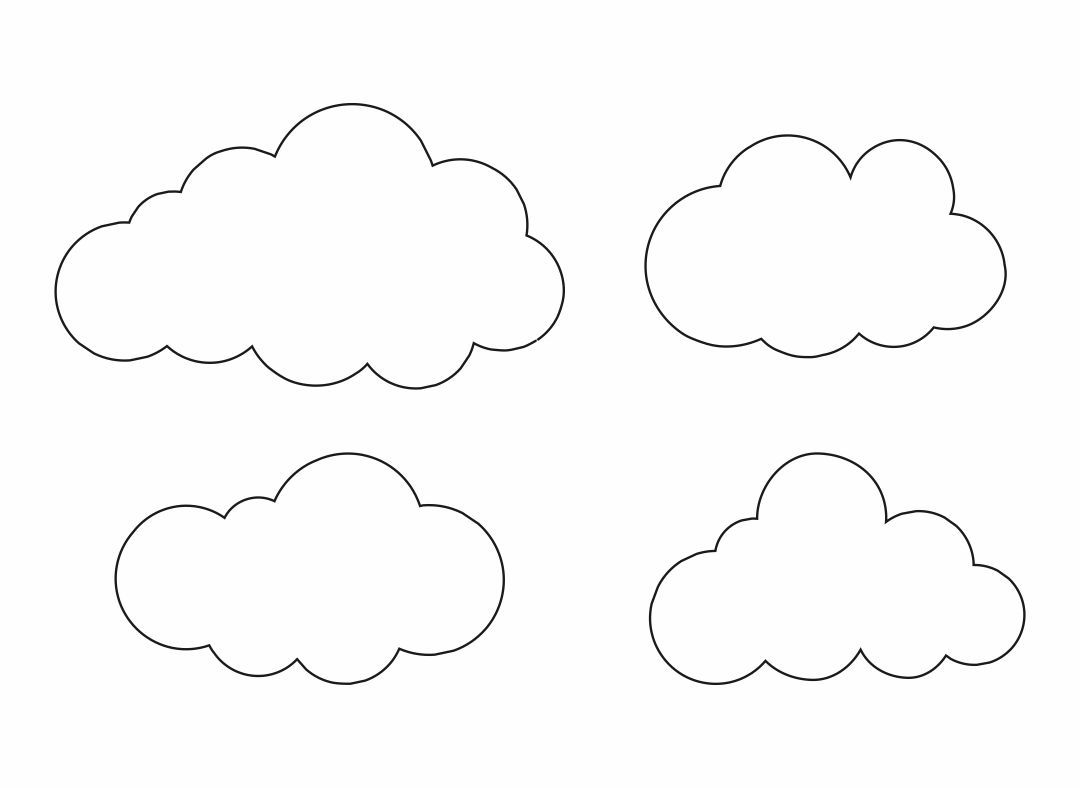Cloud Cut Out Template Templates Printable Free Cloud Template Cloud Stencil