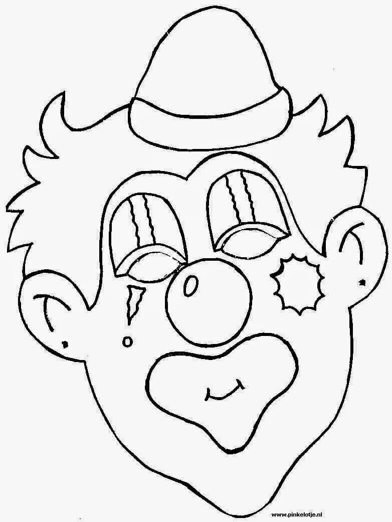 Printable Clown Face Template