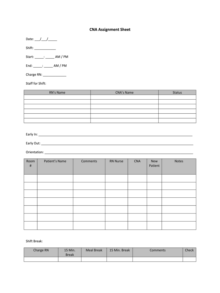 Printable Locker Assignment Template