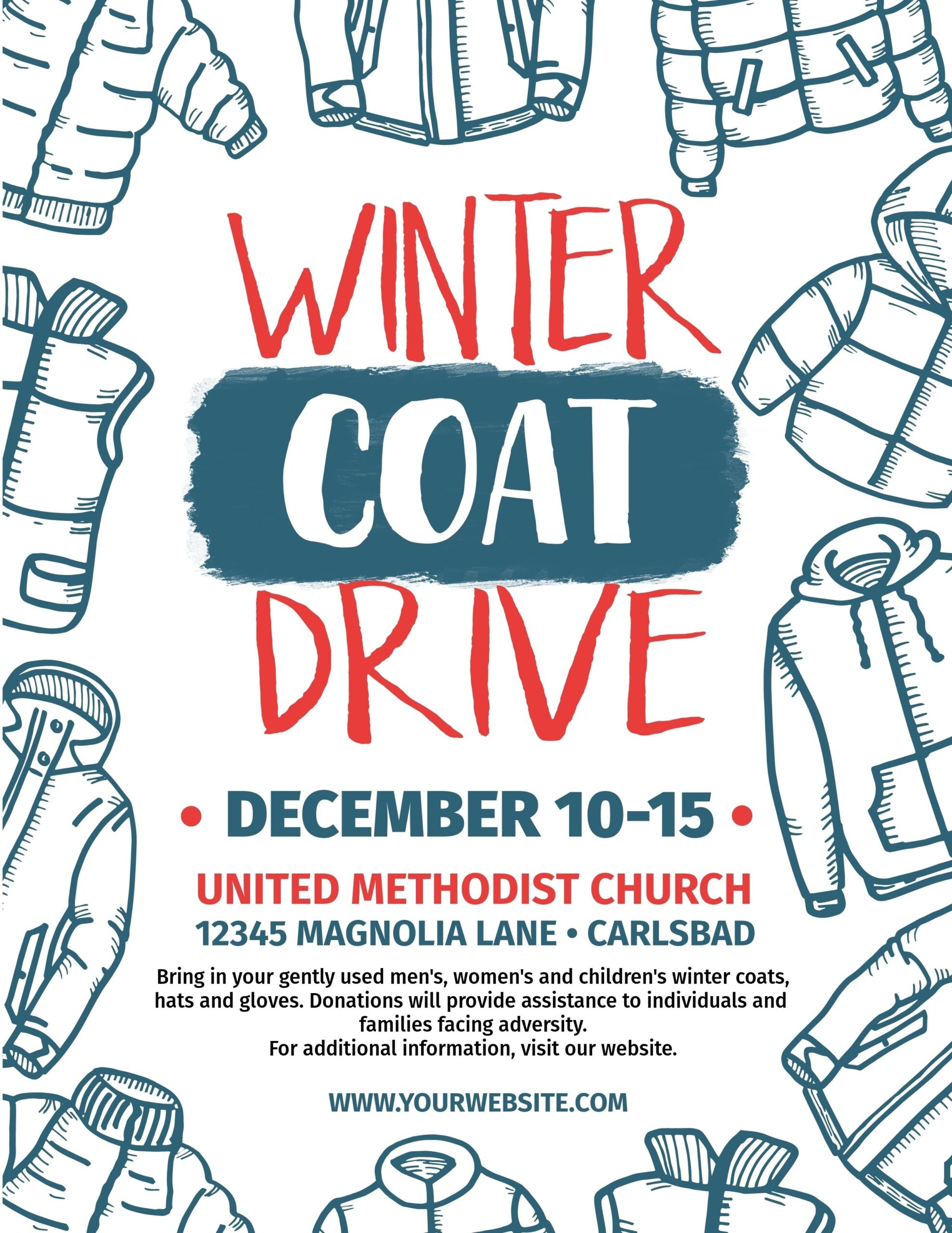 Coat Drive Template EDITABLE Winter Coat Drive Flyer Event Flyer Instant Download Corjl Etsy Coat Drive Flyer Template Service Projects For Kids