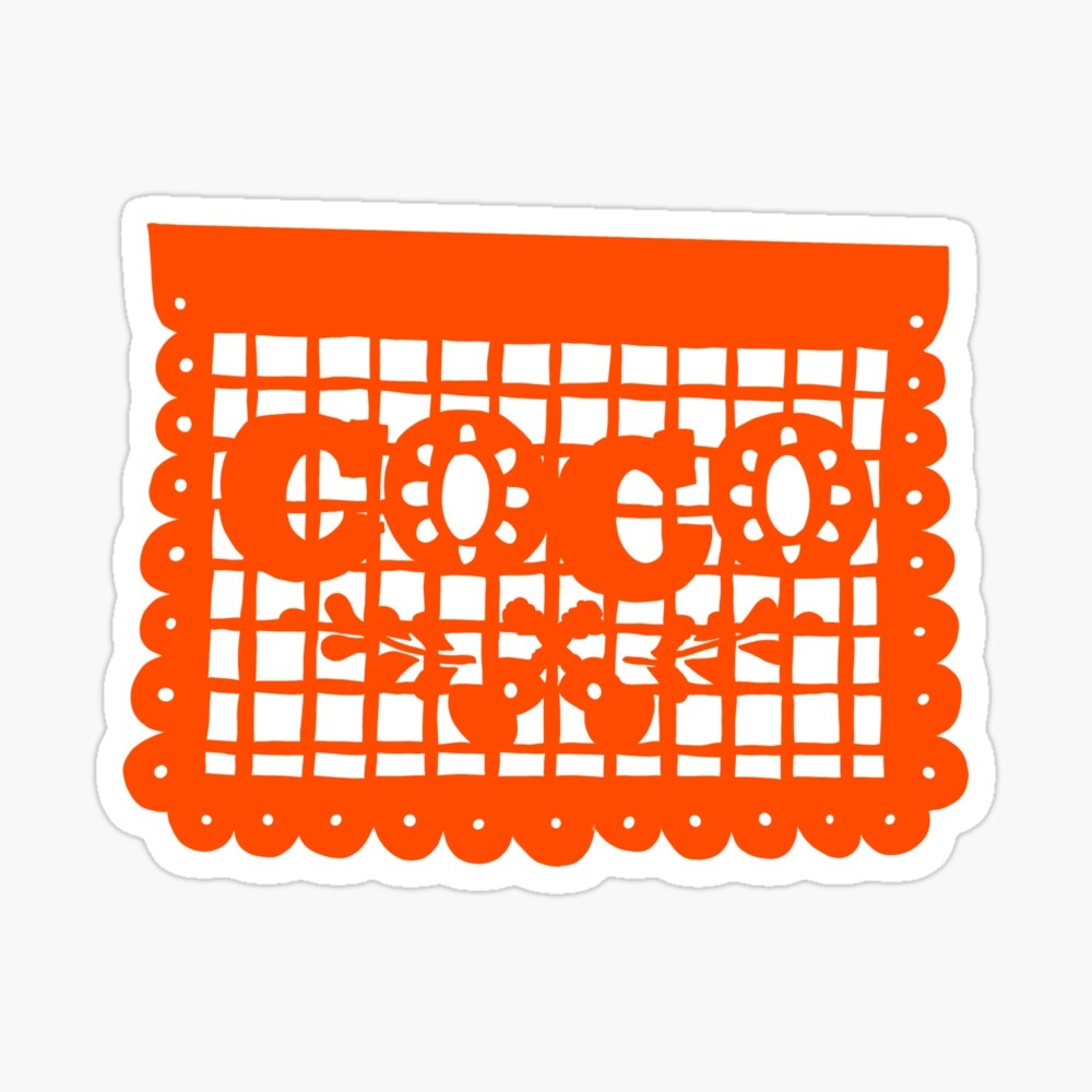 Coco Papel Picado Art Board Print For Sale By Liakzd Redbubble