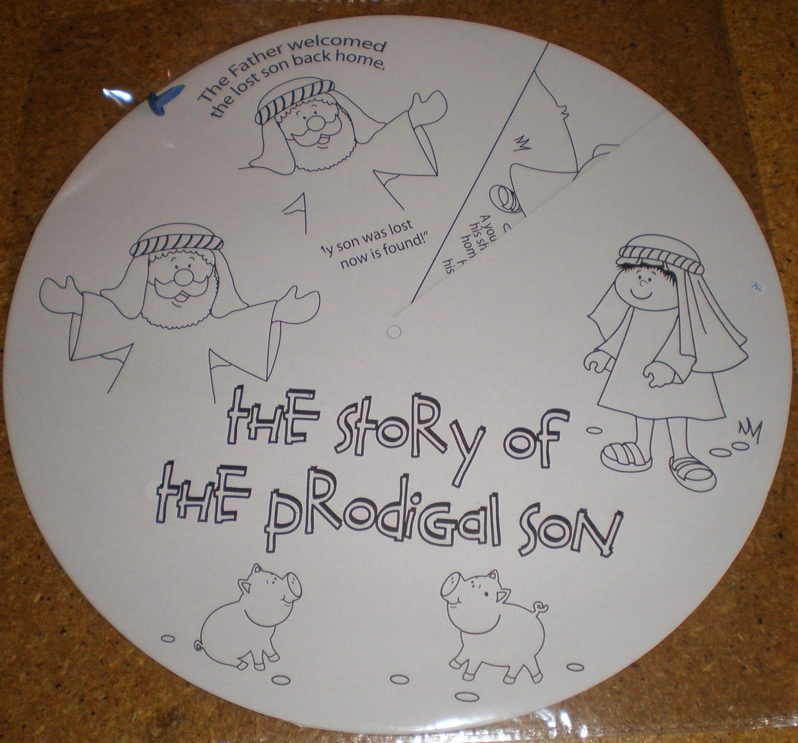 Colour Your Own Prodigal Son Parable Wheel Prodigal Son Prodigal School Crafts