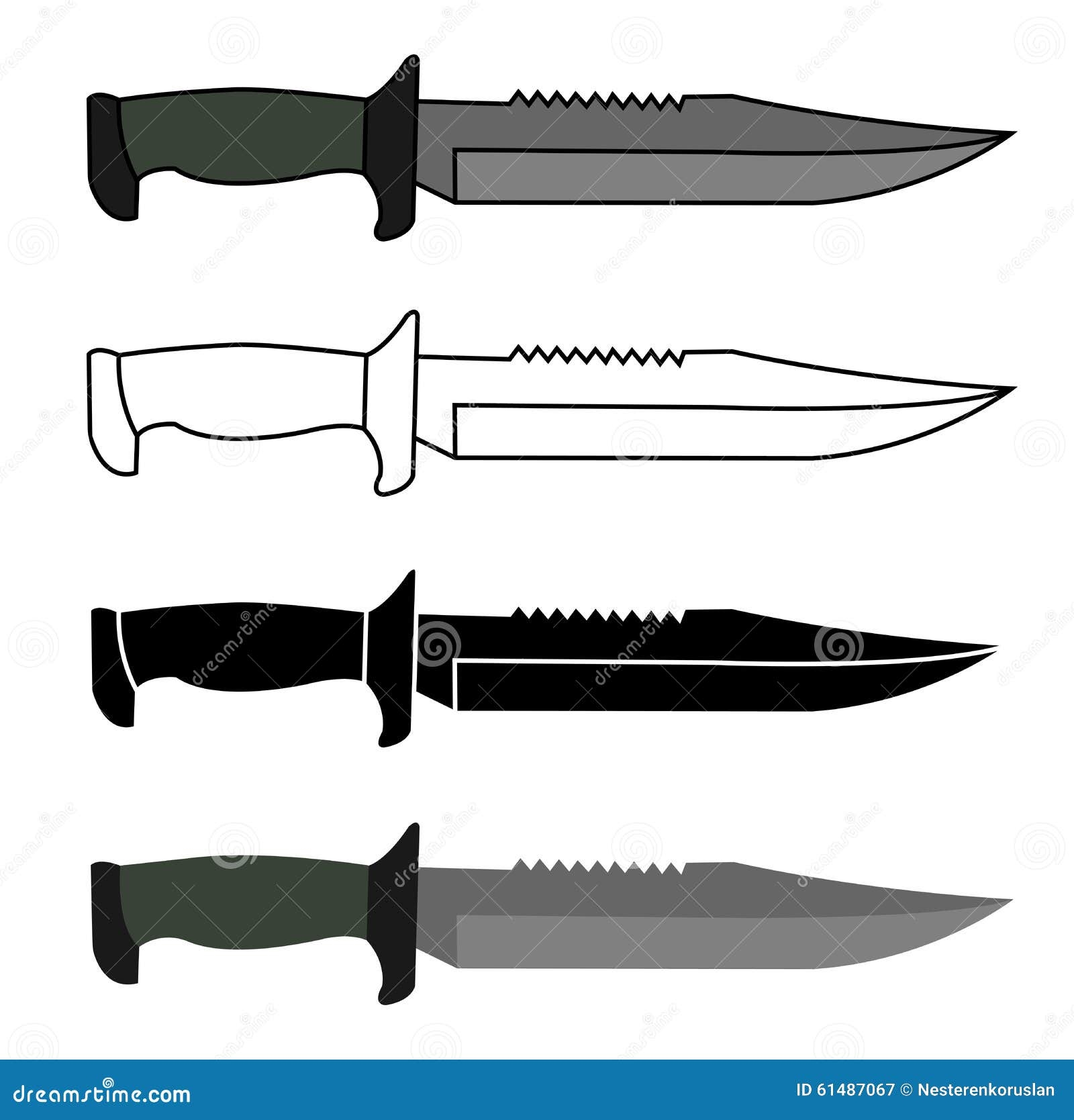 Printable Combat Knife Template