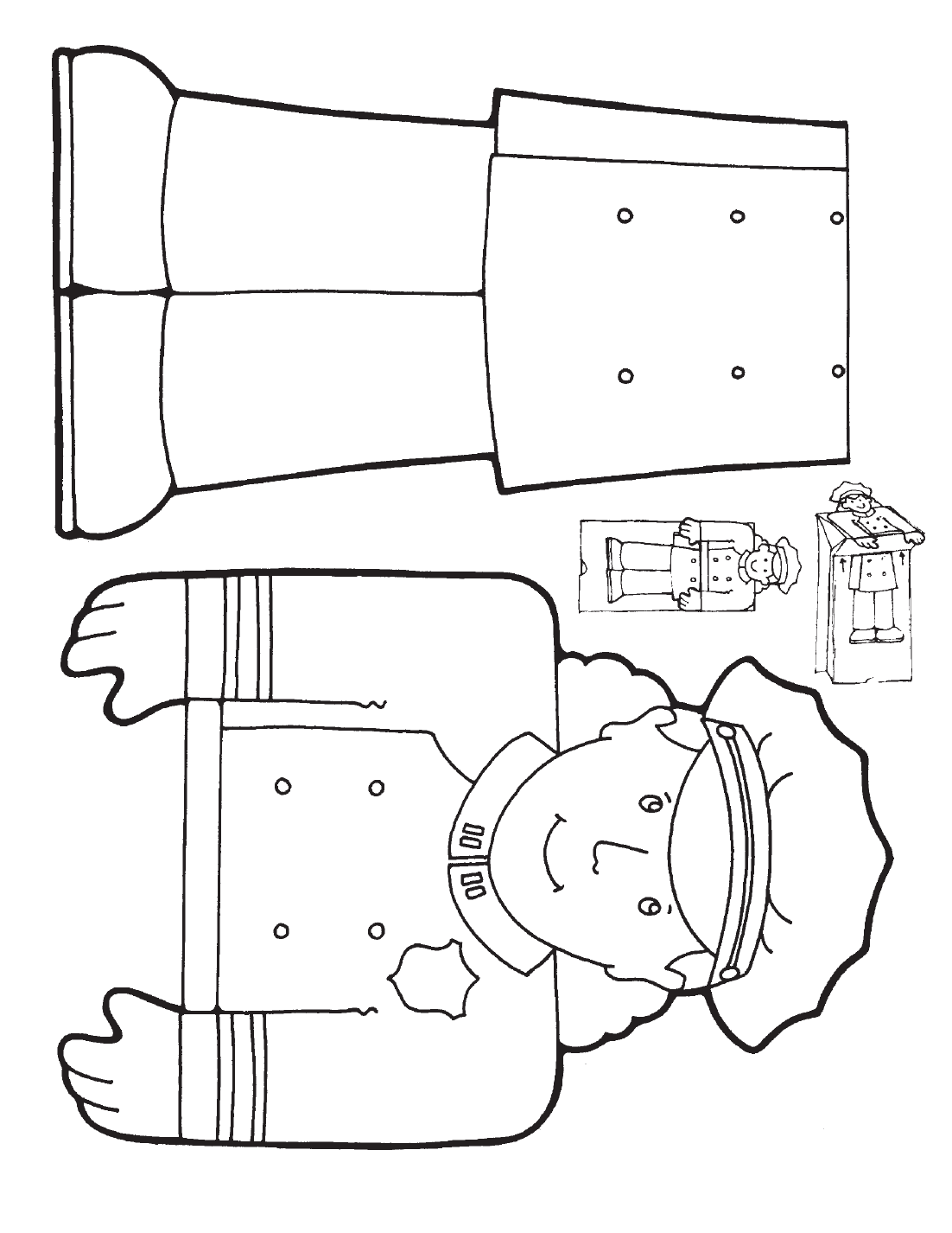 Free Printable Community Helper Puppets Template