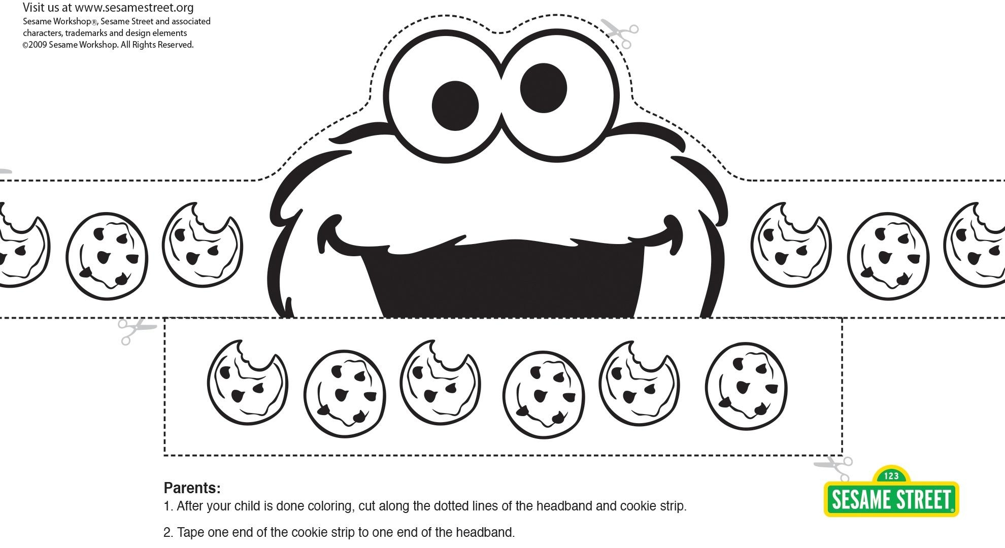 Cookie Monster Template Printable