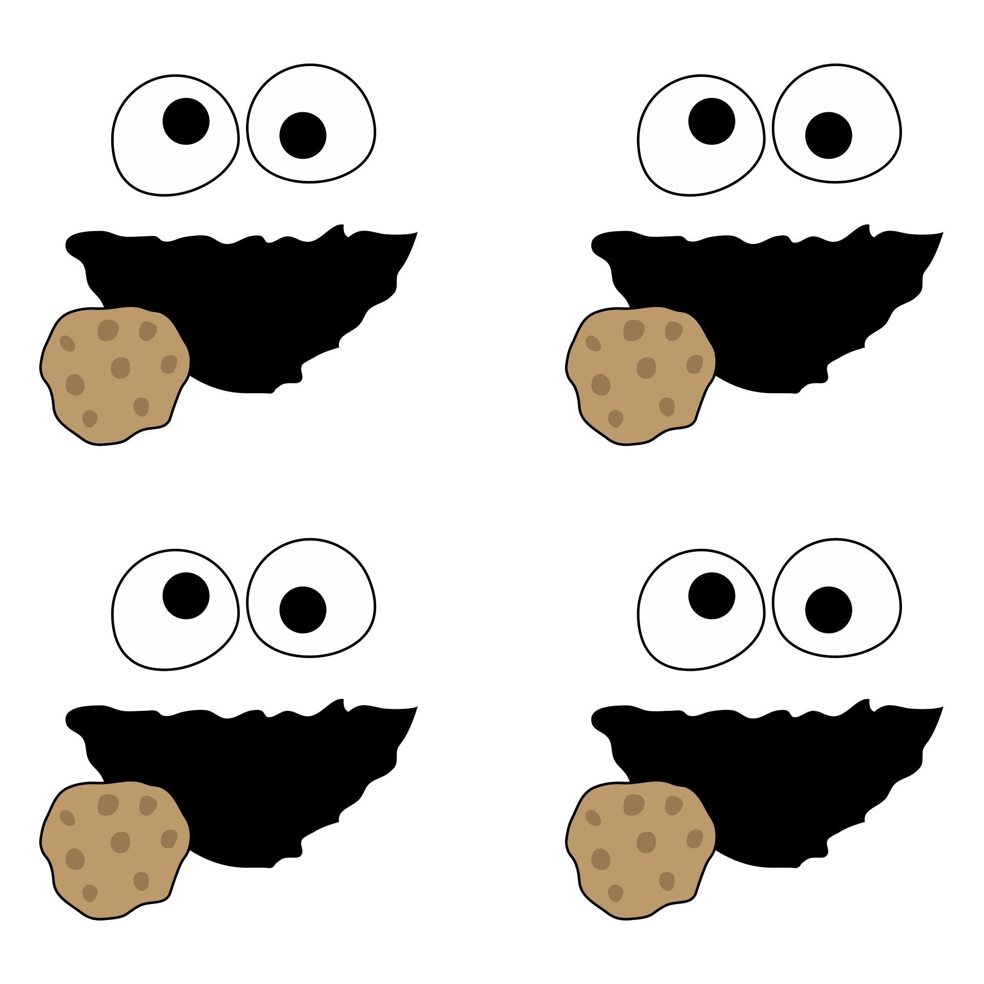Cookie Monster Template Printable