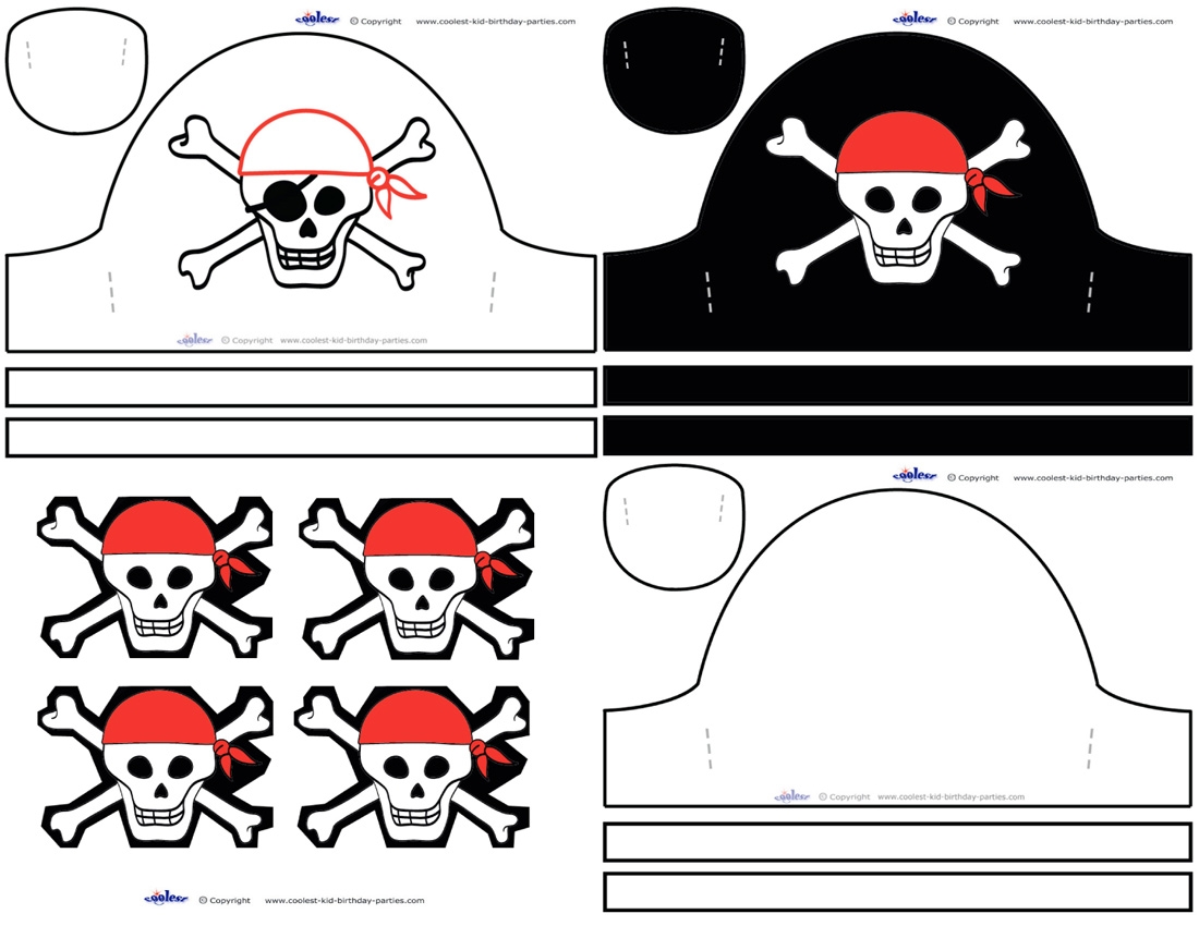 Printable Pirate Hat Template