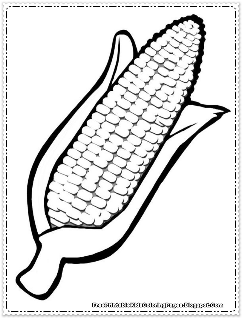 Corn Coloring Pages Printable Vegetable Coloring Pages Coloring Pages Thanksgiving Color