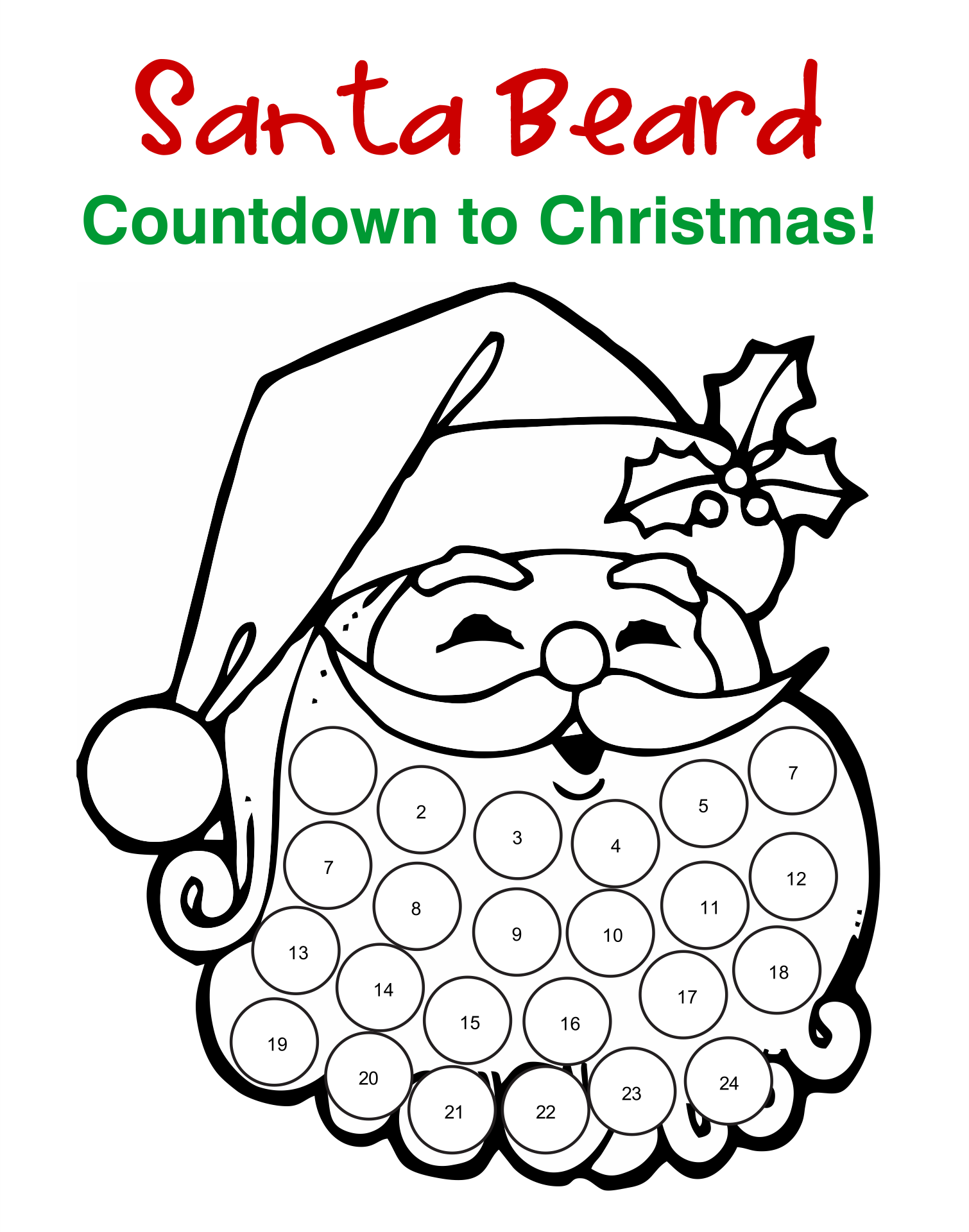 Cotton Ball Santa Beard Template Template Printable Printable Crafts Cotton Ball Crafts
