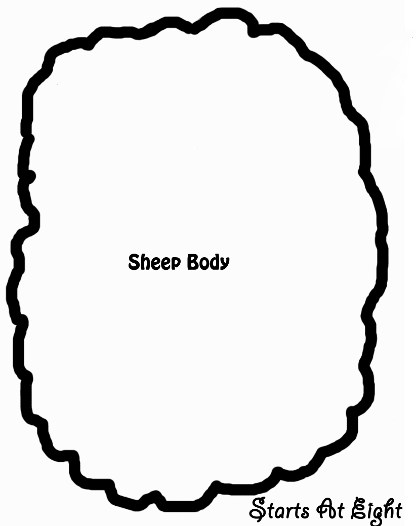 Sheep Template Printable Free