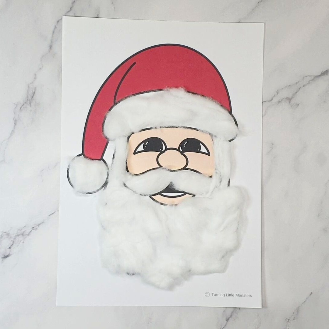 Santa Face Template Printable