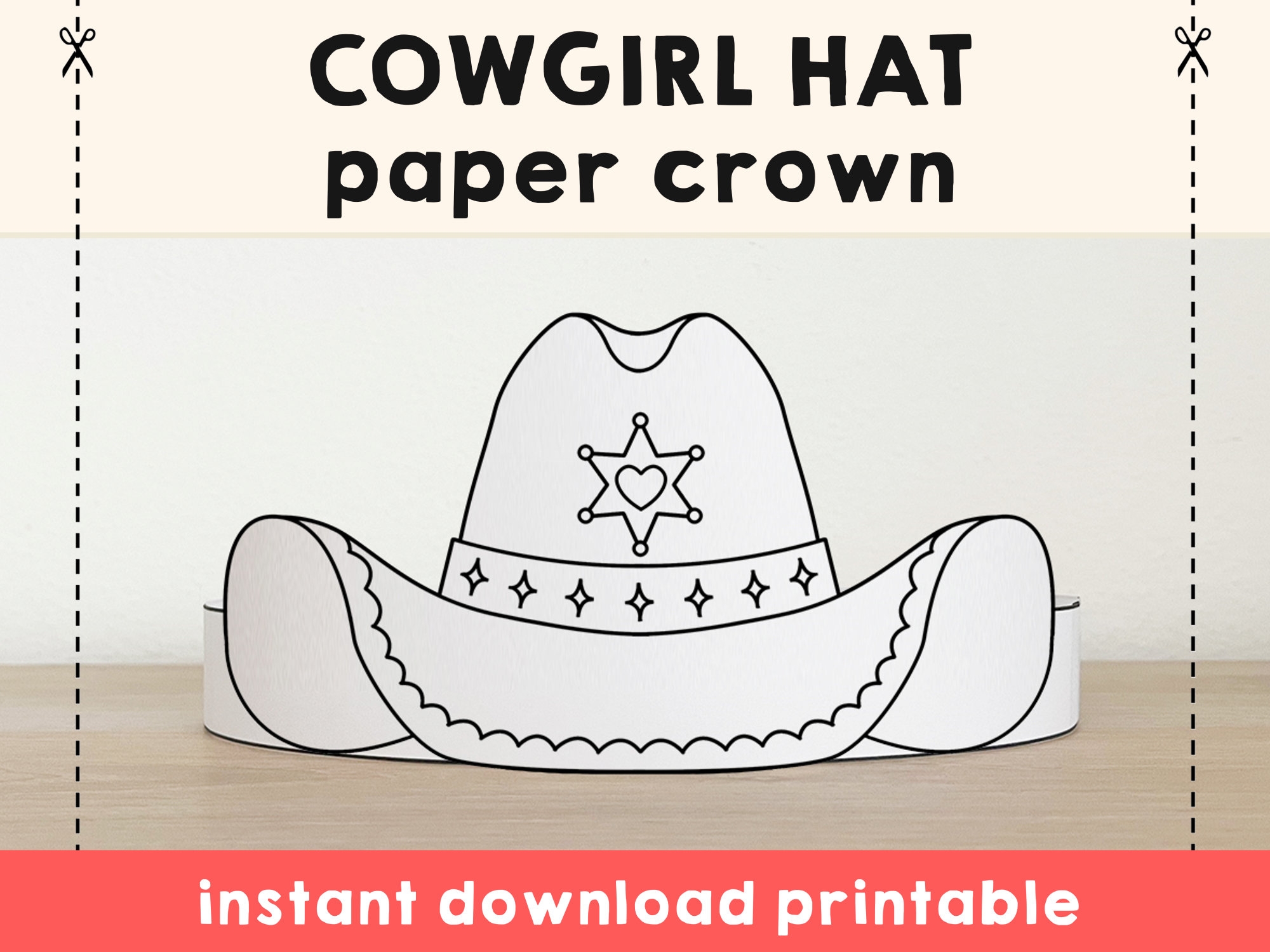 Cowboy Hat Template Printable